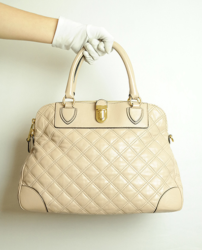 Quilted Tote, front view